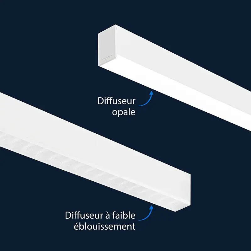 Flexbar Diffuser  - Un luminaire linéaire minimal pour un impact maximal